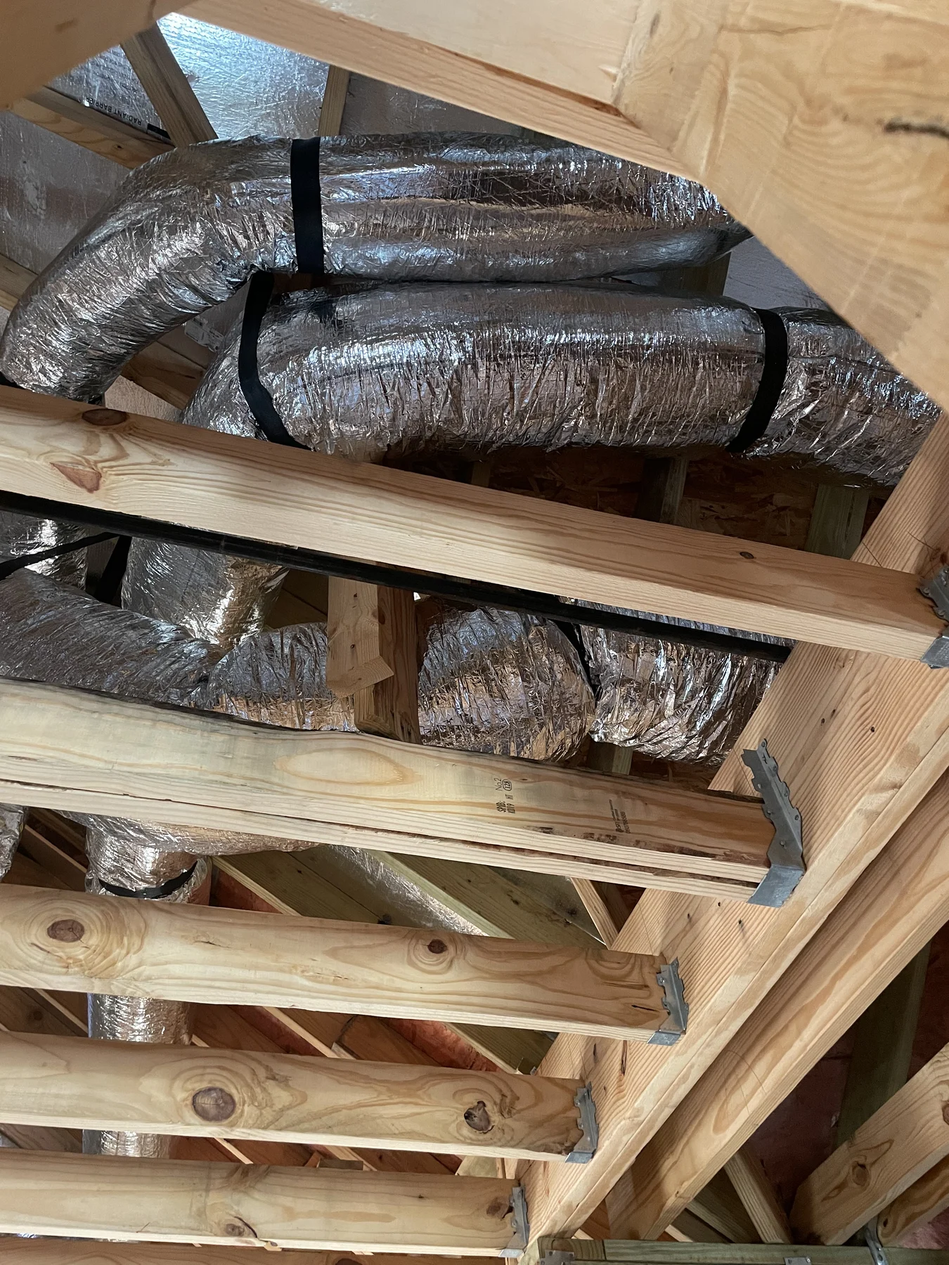 HVAC rough-in and ductwork construction